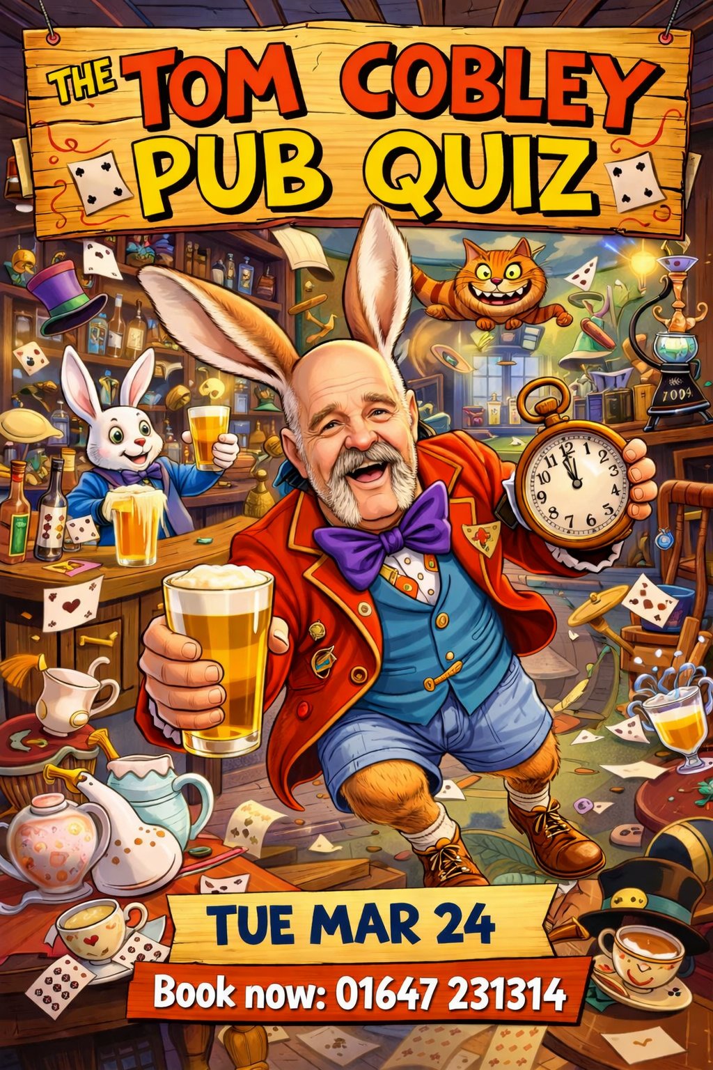 Tom Cobley Pub Quiz — Tue Mar 24