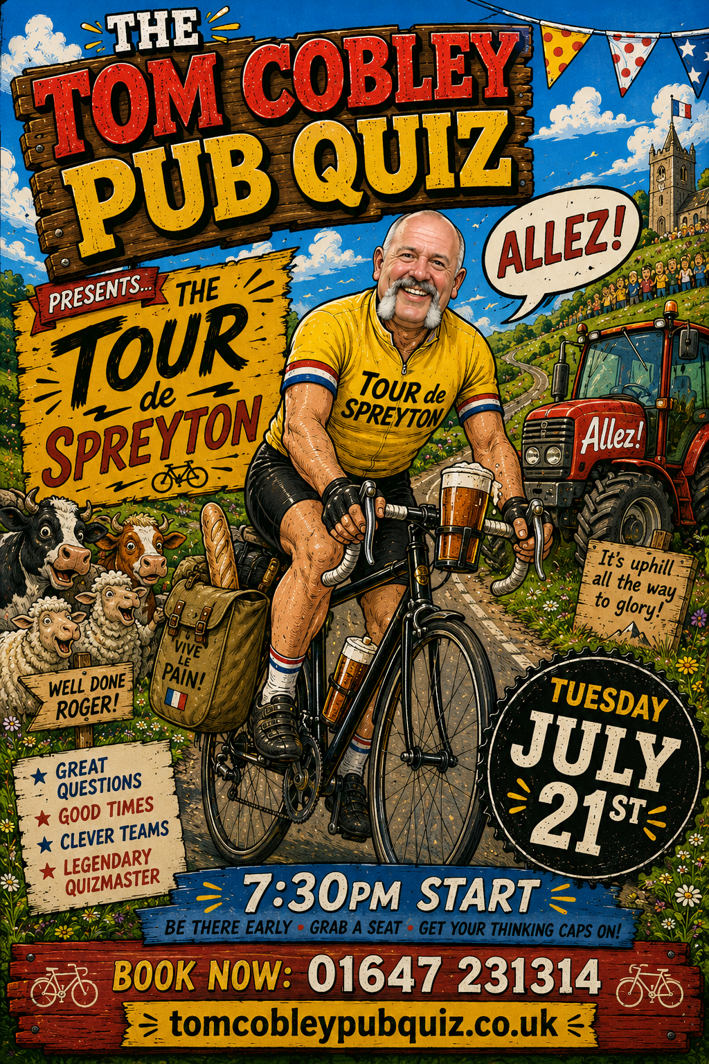 Tom Cobley Pub Quiz poster